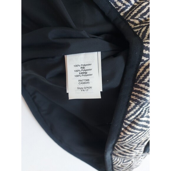 J.Crew Women Black Ivory Excursion Herringbone Quilted Insulated Puffer Vest S - Picture 6 of 7